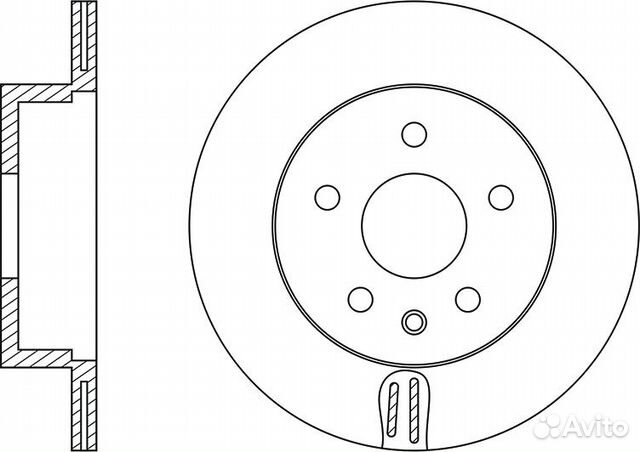 RN1234V Диск тормозной зад