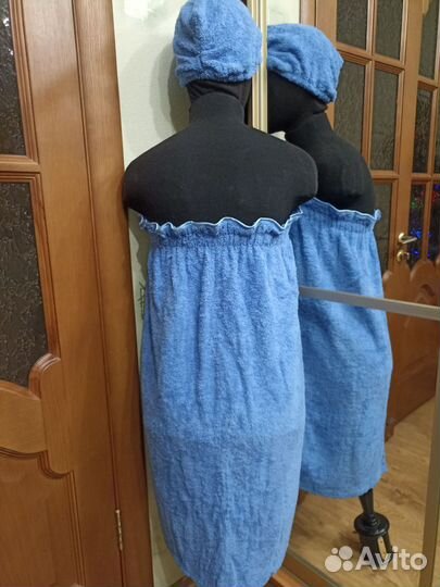 Банный комплект с чалмой. Новый