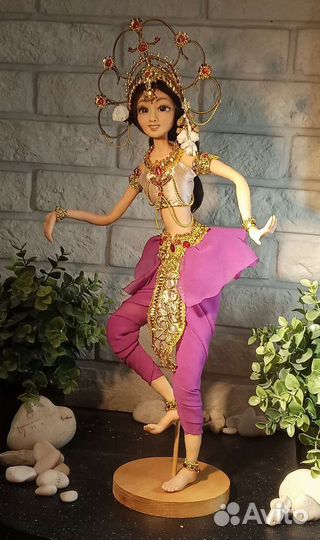 Авторская интерьерная кукла ручной работы Апсара