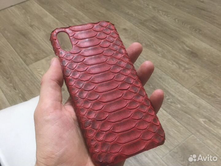 Чехол iPhone xs max из кожи питона