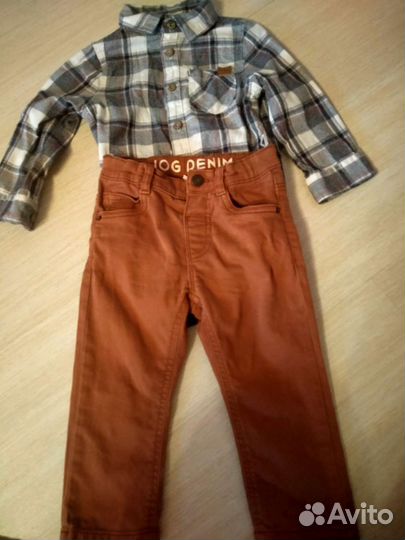 Костюм,рубашка и джинсы