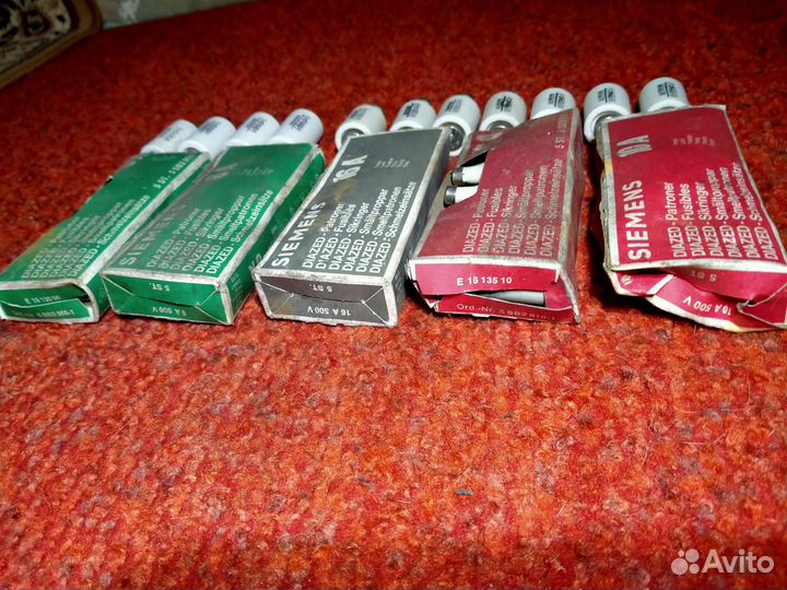 Предохранители Siemens 5SB2, 6A, 10A, 16A,25A 500V