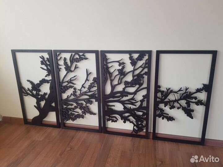 Панно декоративное из дерева