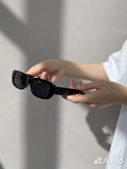 Очки солнцезащитные прямоугольные женские мужские