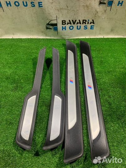 Накладки на внутренние порожки М Bmw 3 E90 N52B25