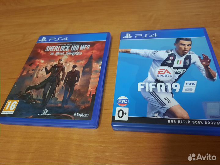 Игры для приставки ps4 пс4 fifa и шерлок