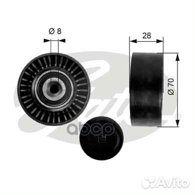 T36248 Ролик обводной Gates (PR4) A4 B6 (2001