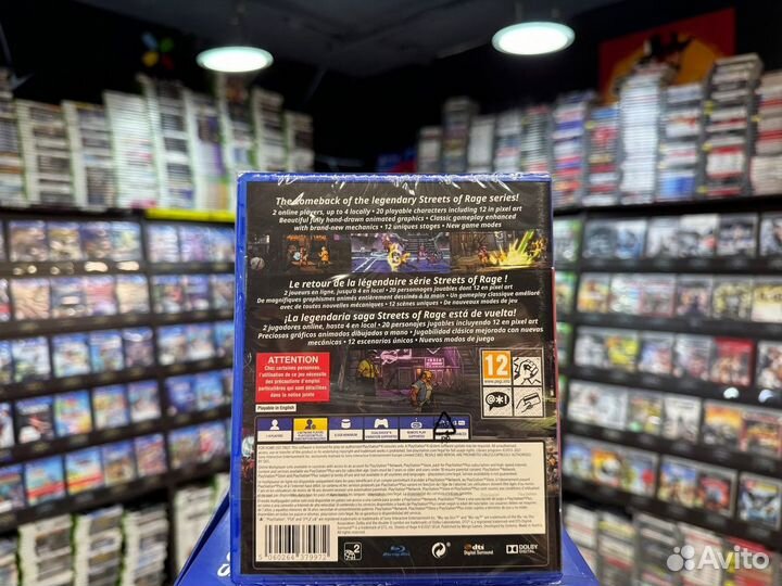 Игры для PS4: Streets of Rage 4 Anniversary Editio