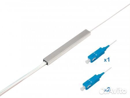 Делитель оптический планарный 1x2.SC/UPC 1м