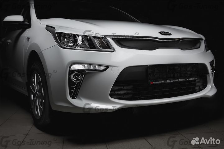 Реснички передние широкие на Kia Rio 4