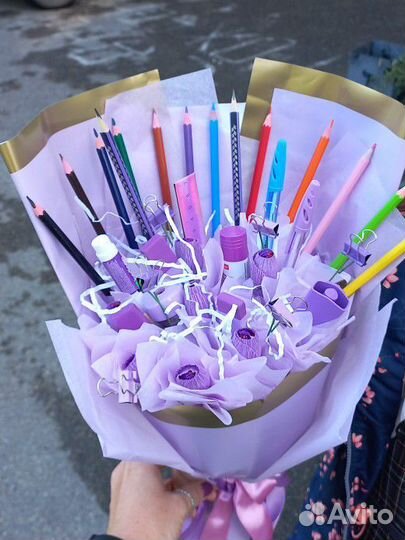 Букет с канцелярией