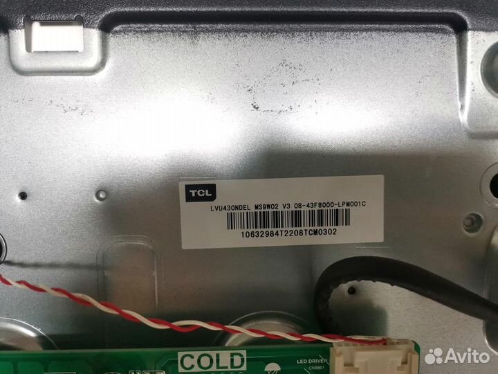 Телевизор TCL 43P615 (Разбор) (По запчастям)