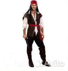 Костюм Пирата-2 FZ1125 (Штаны,рубашка,жакет,шапочк
