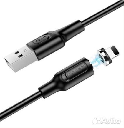 Кабель Borofone BX41 USB Lightning 1 м 2.4A магн