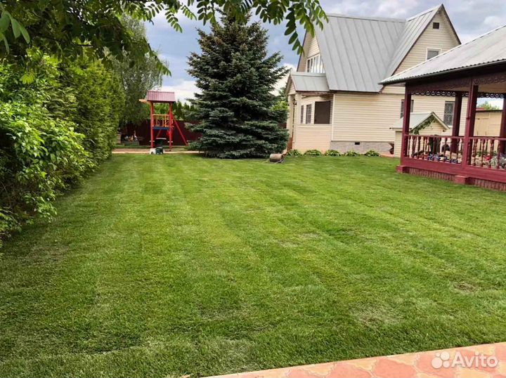 Рулонный газон спортивный