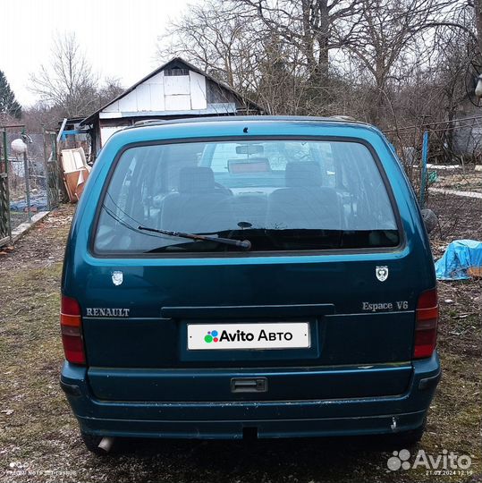 Renault Espace 2.8 МТ, 1992, 280 650 км