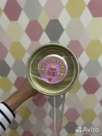 Плакат с днем рождения метрика