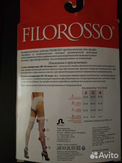 Компрессионные чулки 1 класс