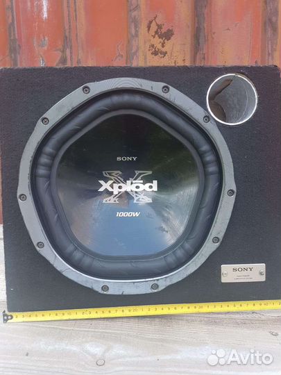 Сабвуфер sony xplod 1000w+ усил Kicx 600