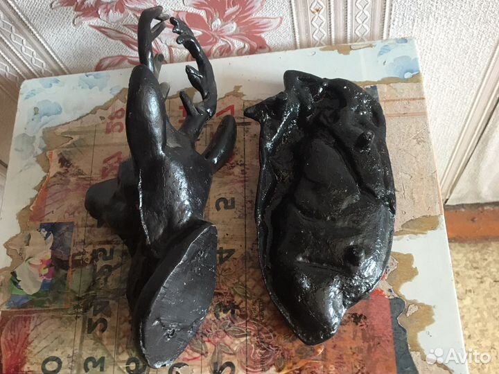 Пепельница девушка силумин