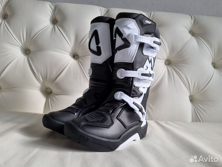 Кроссовые Мотоботы детские Leatt 3.5 Junior Bl/Wh