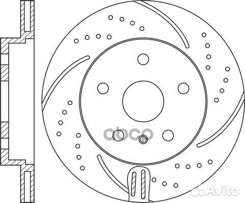 Диск тормозной MB M-class(W166) RN1706dset NiBK