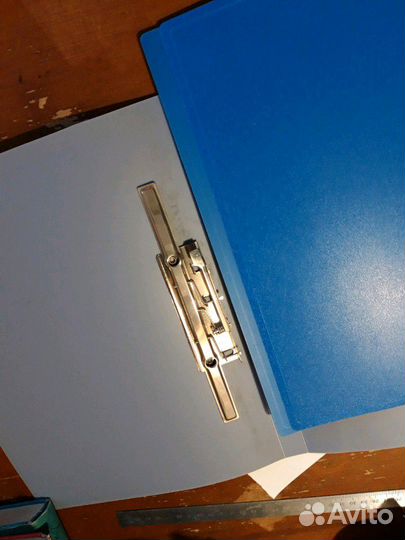 Папка с прижимом, с вкладышами