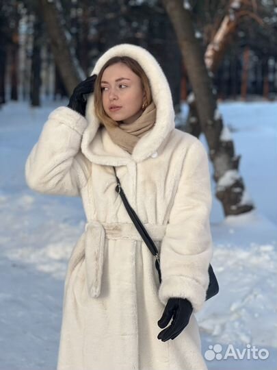 Шуба из эко меха
