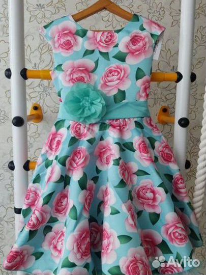 Пышное нарядное платье для девочки