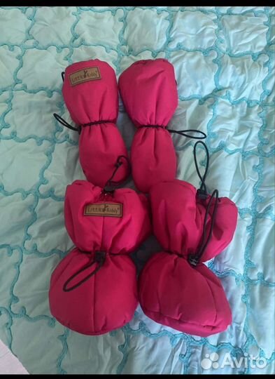 Варежки и пинетки зимние