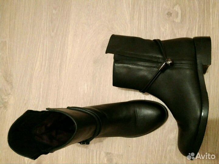 Кожаные полусапоги новые Step By Step, р-р 39