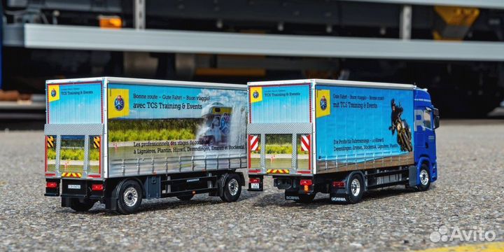 1/50 Scania Widmer прицеп фура Tekno трейлер