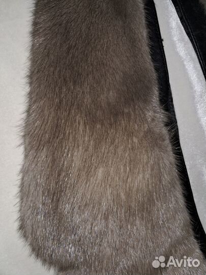 Меховой норковый воротник классический