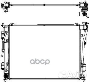 Радиатор системы охлаждения 34518503 Sakura