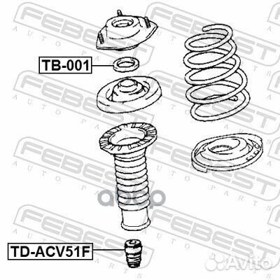 Подшипник опоры амортизатора TB-001 TB-001 Febest