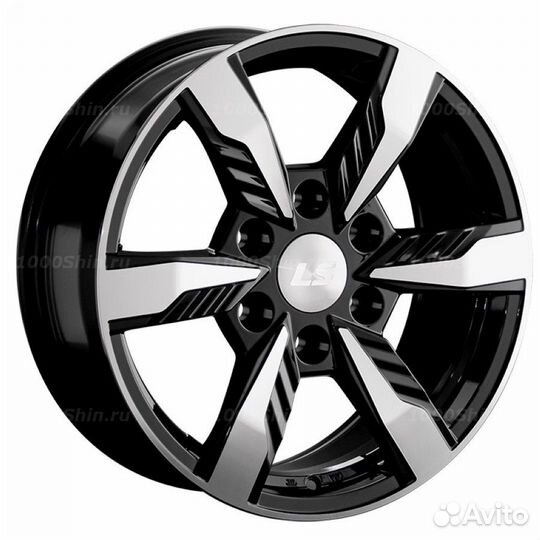 Диск 7,5*17 6*139,7 ET36 100,1 LS 1301 BKF (конус, Колпак+лого)