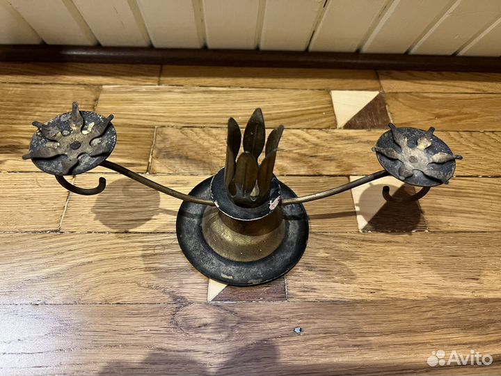 Подсвечник латунь