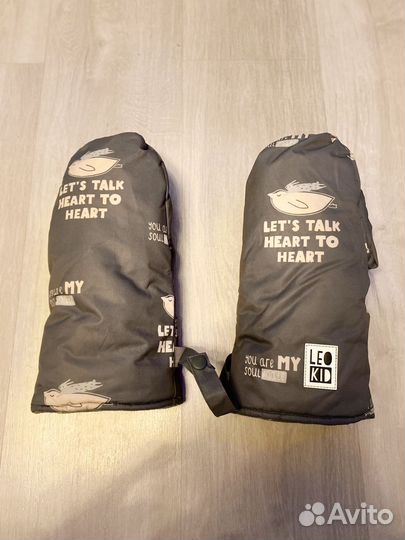 Муфта варежки на коляску leokid