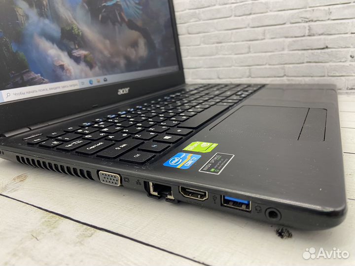 Игровой ноутбук acer / 15.6 / i7 / 8 Gb / GT 740m