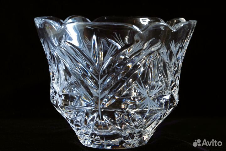 Хрусталь - ваза - салатник СССР