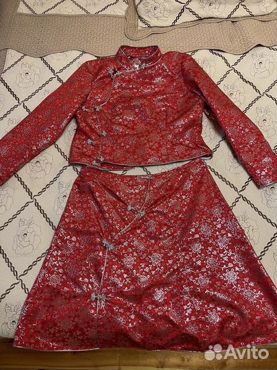 Бурятский костюм платье 48