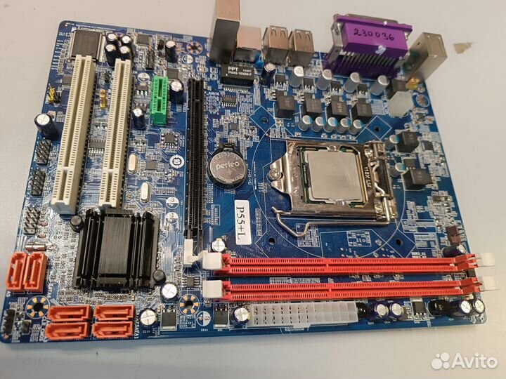 Мат. плата сокет 1156 + i3-550