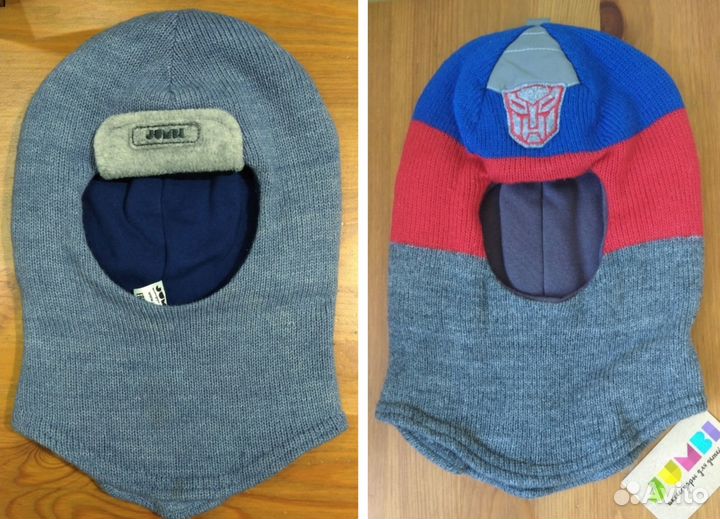 Отдам за шоколад - Шапки шлемы деми 48, зимний 46