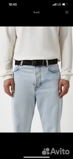 Мужской кожаный ремень Bikkembergs