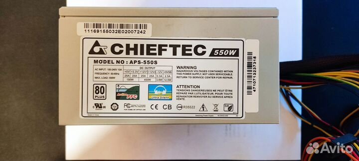 Блок питания chieftec 550w