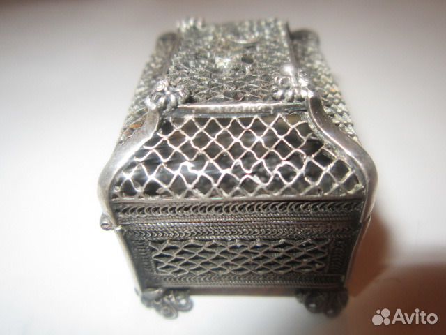 Шкатулка для ювелирных украшений серебро 1861 г