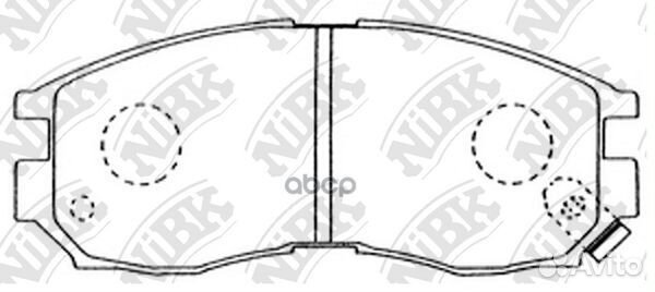 Тормозные колодки дисковые mitsubishi galant/LA