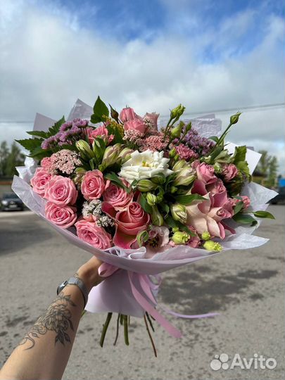 Кустовые розы цветы доставка