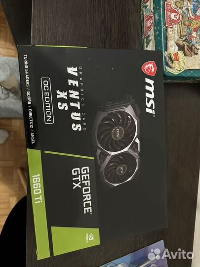 Видеокарта GTX 1660 ti ventus XS 6 GB