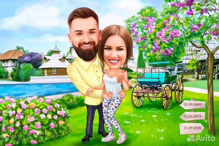 Шаржи на заказ по фото в Оренбурге